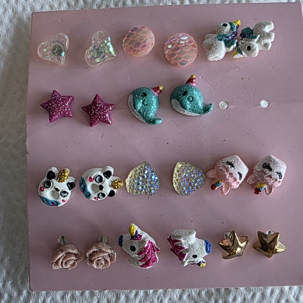 Colorful Kids Earring Set